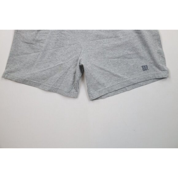 Vintage 90s Wilson Mens Large Above Knee Dad Shorts Heather Gray Cotton Blend - Picture 4 of 16